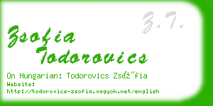 zsofia todorovics business card